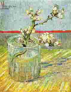 Vincent Van Gogh Blooming Almond Stem in a Glass China oil painting art